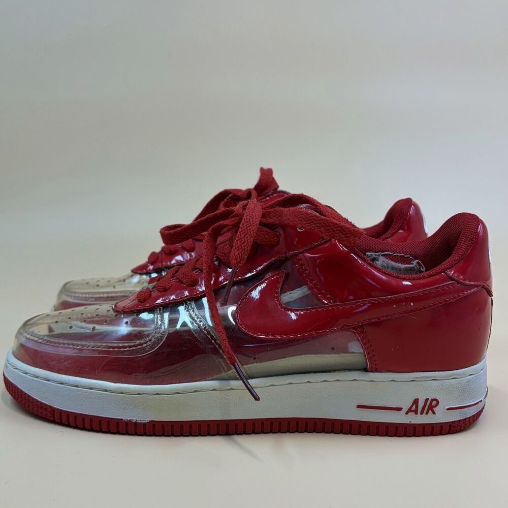 Nike Air Force 1 Premium Fantastic 4 Invisible Red Sneakers Mens 8.5 306353-100